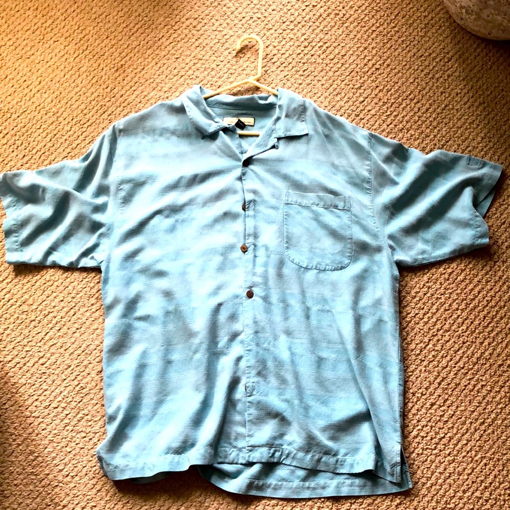 XL Tommy Bahama blue shirt